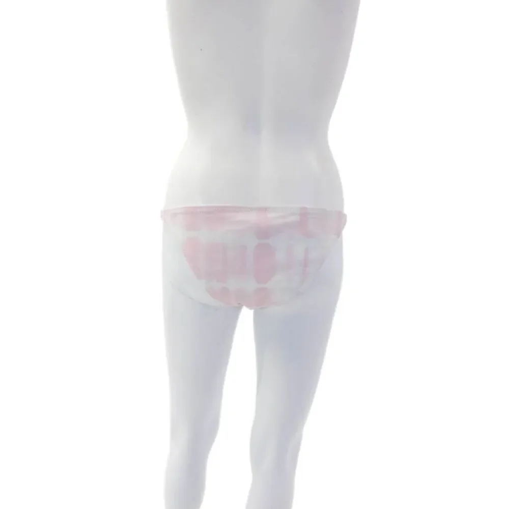 Solid & Striped Womens Textured Ombre Printed Bikini Bottom Pink Size L